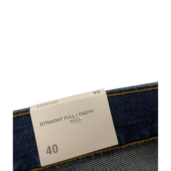 Zara Womens Jeans EU 40 US 8 Straight Leg Full Length Blue Denim 8228/030 NWT - Picture 7 of 11
